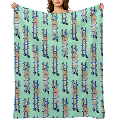 Trapped Wrinkle-free Throw Blanket