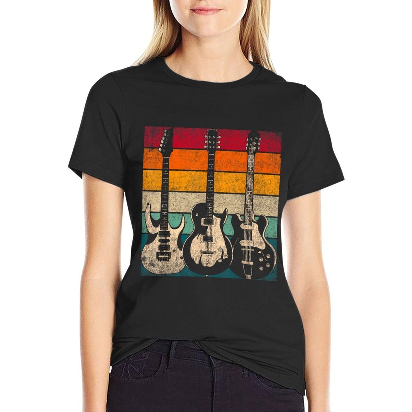 Retro Guitar  Soft T-Shirt