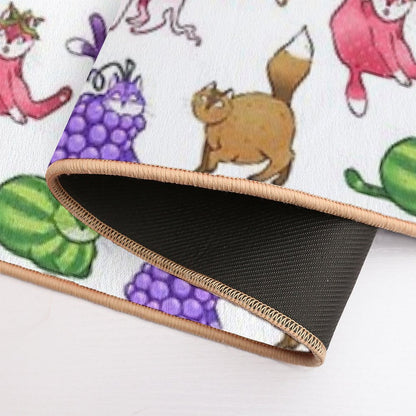 Fruit Cats  Slip-Resistant Bath Mat