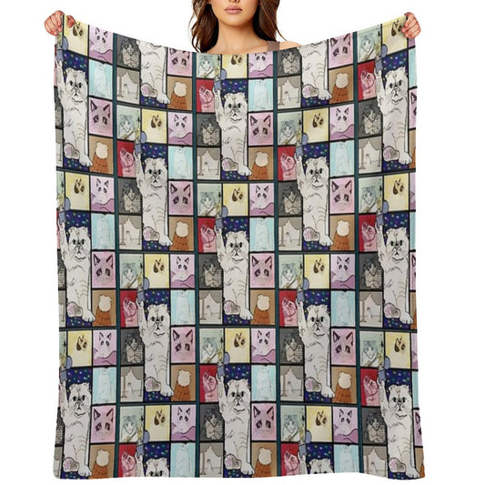 The Eras Tour Cat Version Plush Throw Blanket