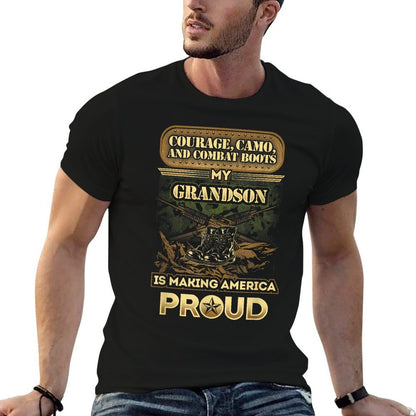 My Grandson Is A Soldier - Proud Military Grandparent  Classic T-Shirt