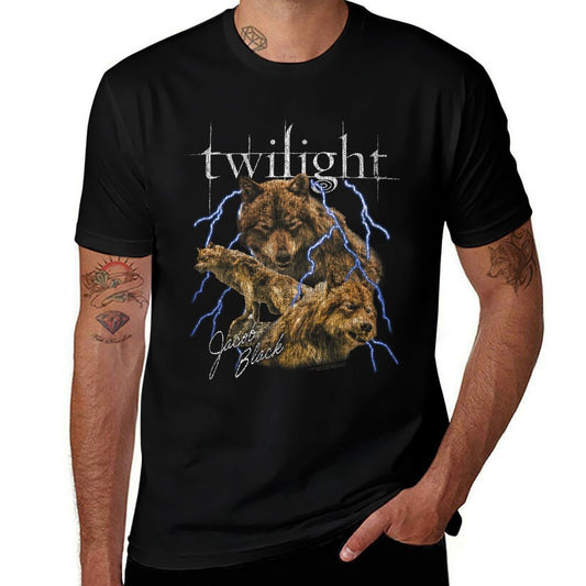 Twilight Saga Jacob Black Three Wolf Moon Werewolf Movie  Versatile T-Shirt