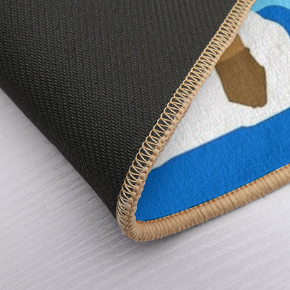 Two Ducks Are Falling in Love  Rapid-Drying Bath Mat