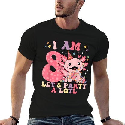 Kids Axolotl 8th Birthday - I M 8 Lets Party Alotl  Classic T-Shirt