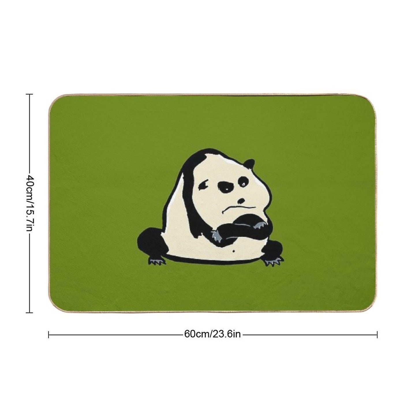 Panda Bear  Repositionable Bath Mat