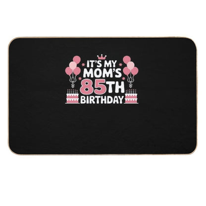 Balloons It's My Mom's 85th Birthday 1940 85 Years Old  Rapid-Drying Bath Mat