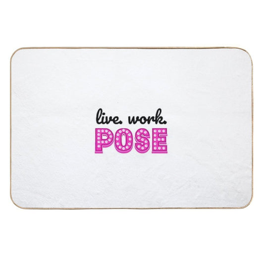 Live Work Pose Fx Tv Show  Stain-Proof Bath Mat