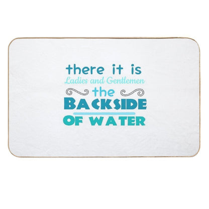 The Backside of Water-jungle Cruise  Versatile Bath Mat