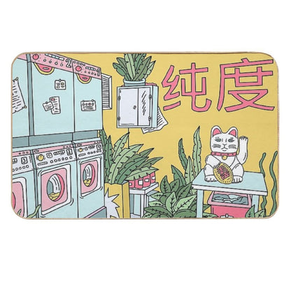 MANEKI WASH GREEN  Eco-Friendly Bath Mat