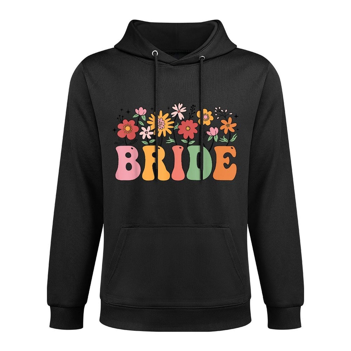 Bride Wildflower Floral Bridal Party Wedding Bachelorette Versatile Streetwear Hoodie