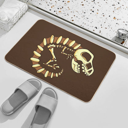 Dino Fossils  Fade-Resistant Bath Mat