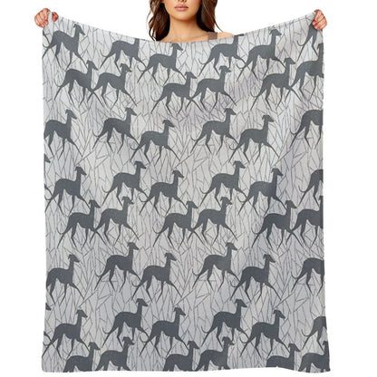 Italian Greyhounds Shrink-resistant Throw Blanket