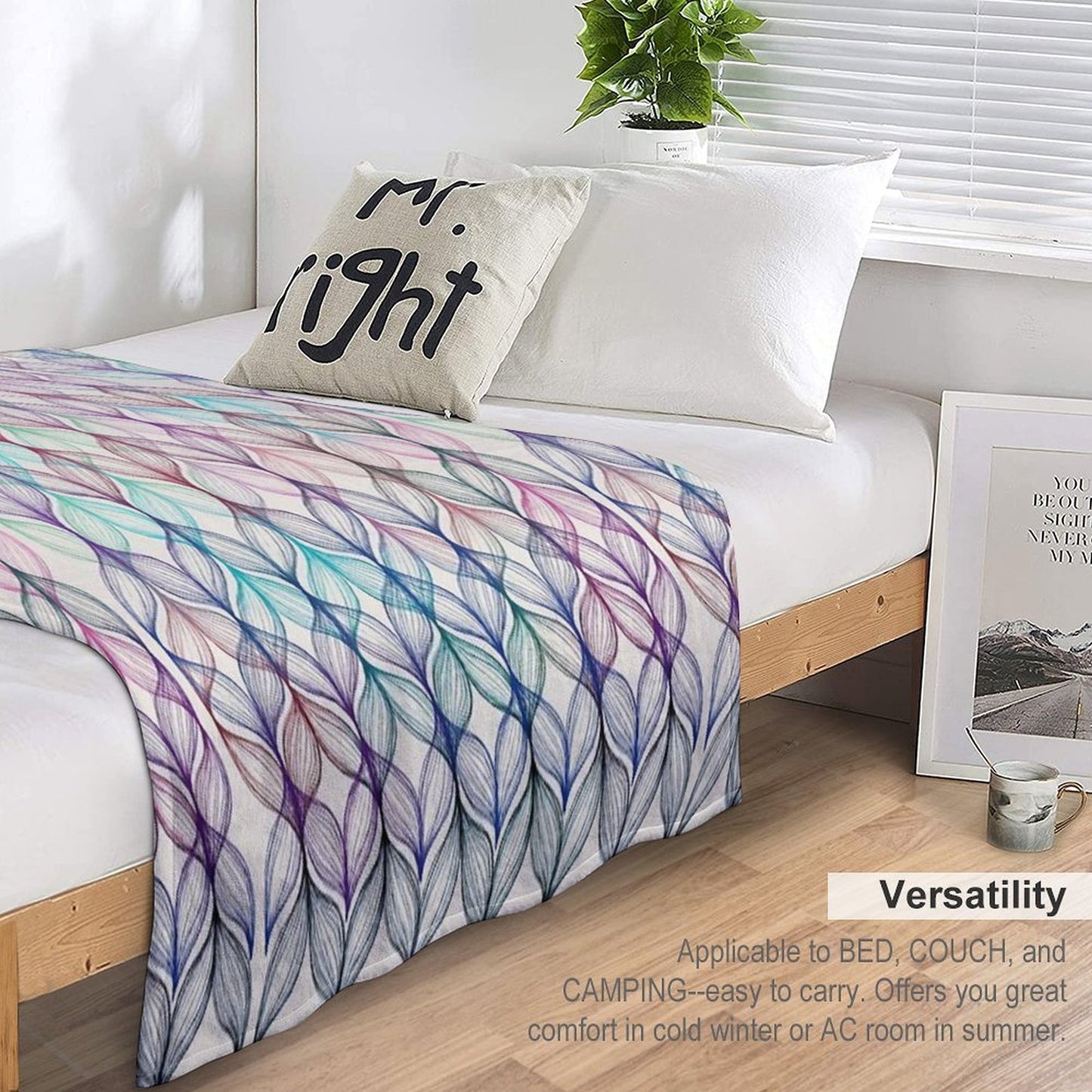 Mermaid's Braids - A Colored Pencil Pattern Gift-ready Throw Blanket