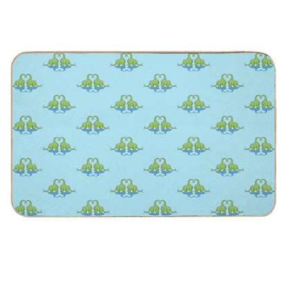 Dino Love  Odorless Bath Mat
