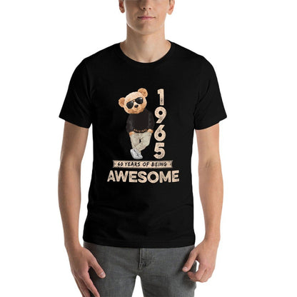 60th Birthday Men Women 1965 Original Awesome Teddy Bear  Classic T-Shirt