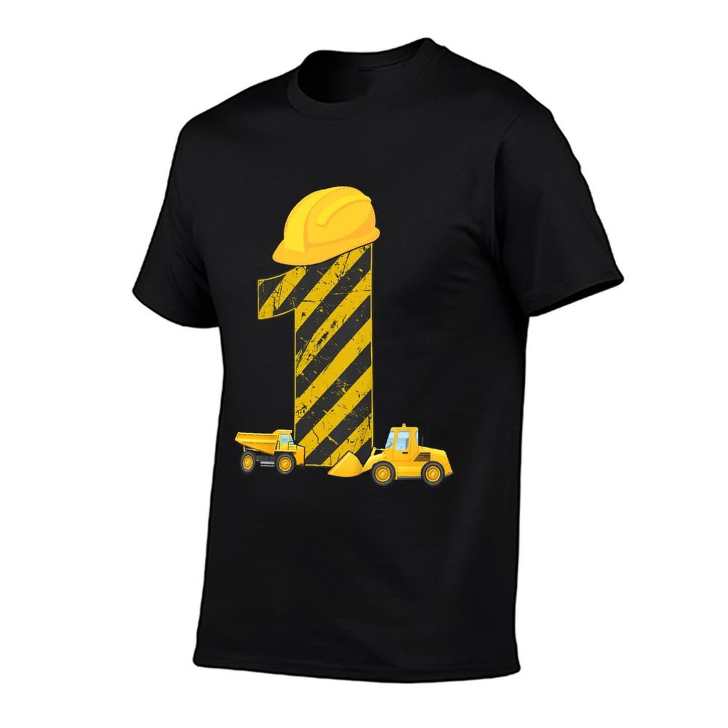Kids 1st Birthday Digger 1 Year Builder Excavator Gift  Durable T-Shirt