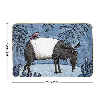Welcome To The Jungle - Tapir - Schabrackentapir  Slip-Resistant Bath Mat