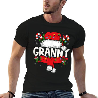 Granny Christmas Pajama Santa Claus Family Matching Grandma  Soft T-Shirt