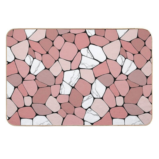 Pink Marble Pattern Background  Anti-Trip Bath Mat