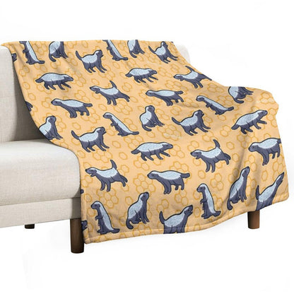Honey Badger Don’t Care Sustainable Throw Blanket
