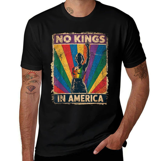 Funny No Kings In America LGBT Retro  Classic T-Shirt