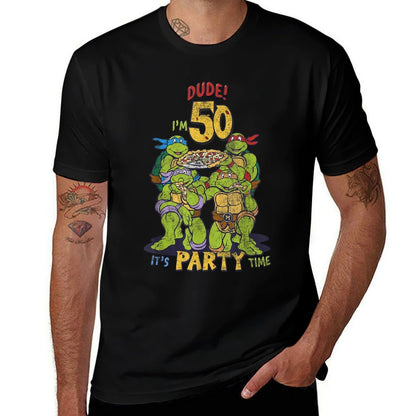 Teenage Mutant Ninja Turtles 50th Birthday Pizza Party  Durable T-Shirt