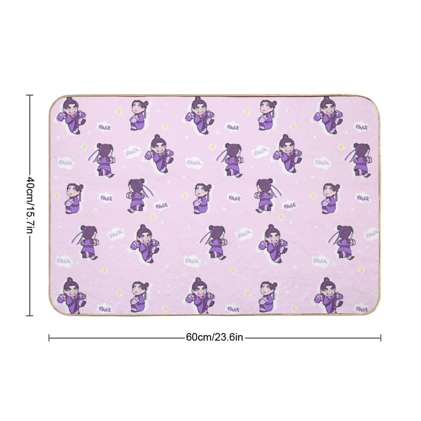 Angry Little Grape  Dirt-Trapping Bath Mat