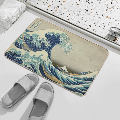 The Great Wave Off Kanagawa  Anti-Trip Bath Mat