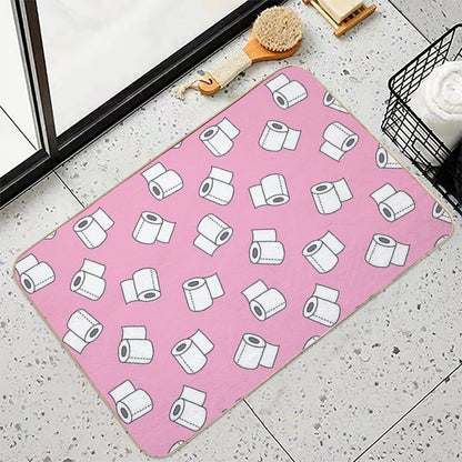 Doodle Pattern. Toilet Paper  Long-Lasting Bath Mat