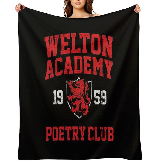 Welton Academy Poetry Club Travel-friendly Throw Blanket