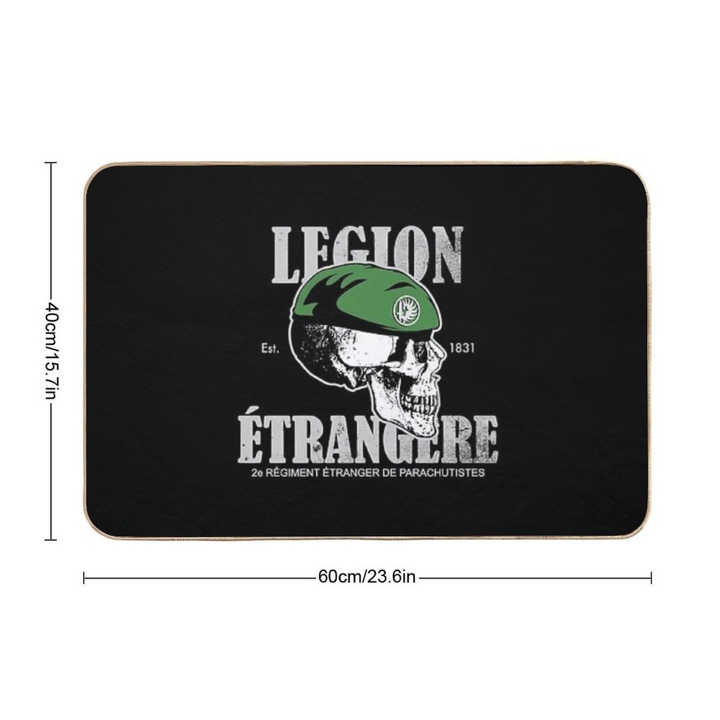 Légion Étrangère 2 REP (French Foreign Legion Paratrooper) (distressed) Durable Bath Mat