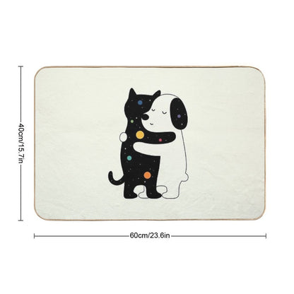 Universal Language  Slip-Resistant Bath Mat