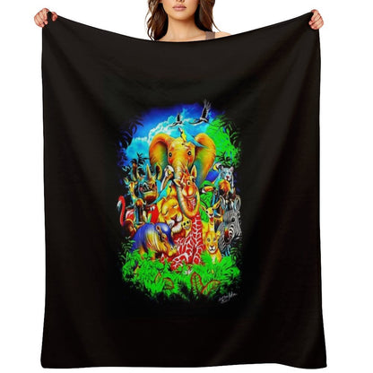 Halloween Spooky Scary Travel-friendly Throw Blanket