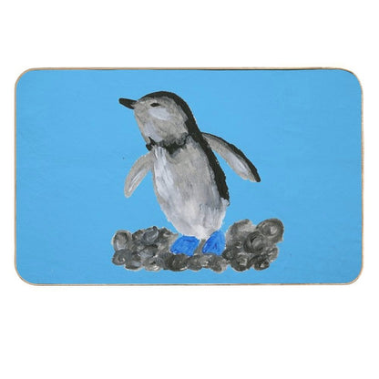 Penguin Blue Foot Durable Bath Mat