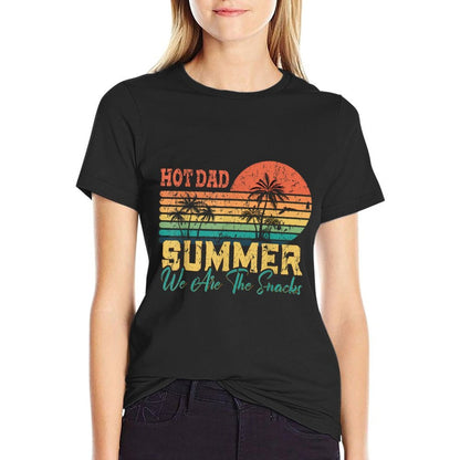 Hot Dad Summer We Are The Snacks Retro SunglassFathers Day  Tagless Design T-Shirt
