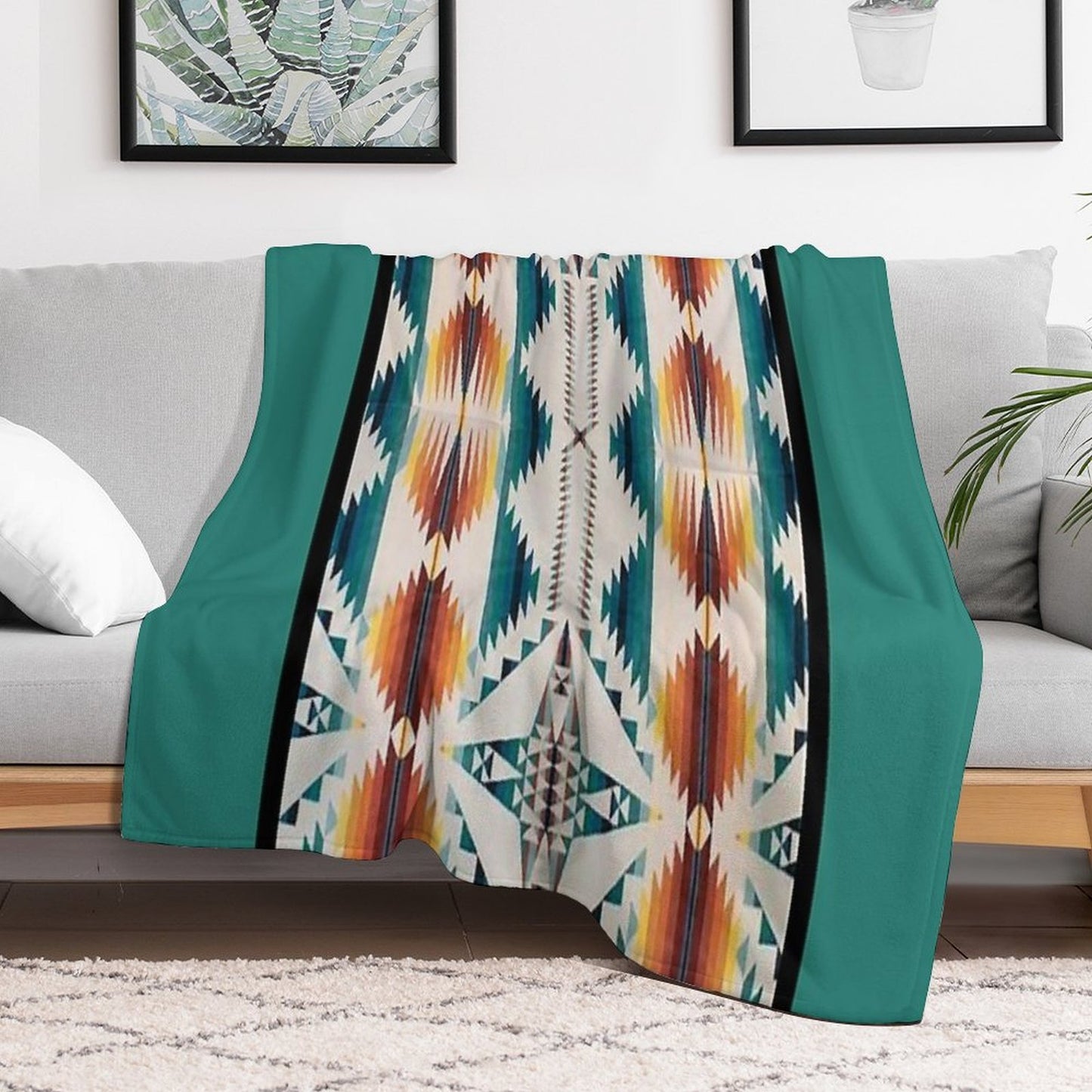 Navajo Blanket,southwestern Art,native American Art,indian Art,arizona,dessert,geometric Pattern,bow And Arrows,cowboys And Indi Gift-ready Throw Blanket