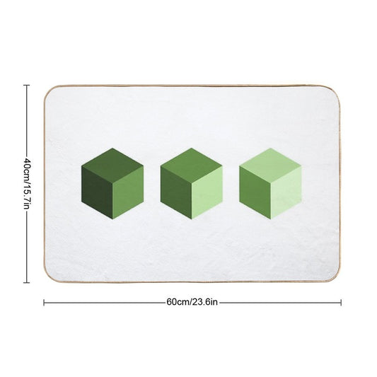Three Cubes  Odorless Bath Mat