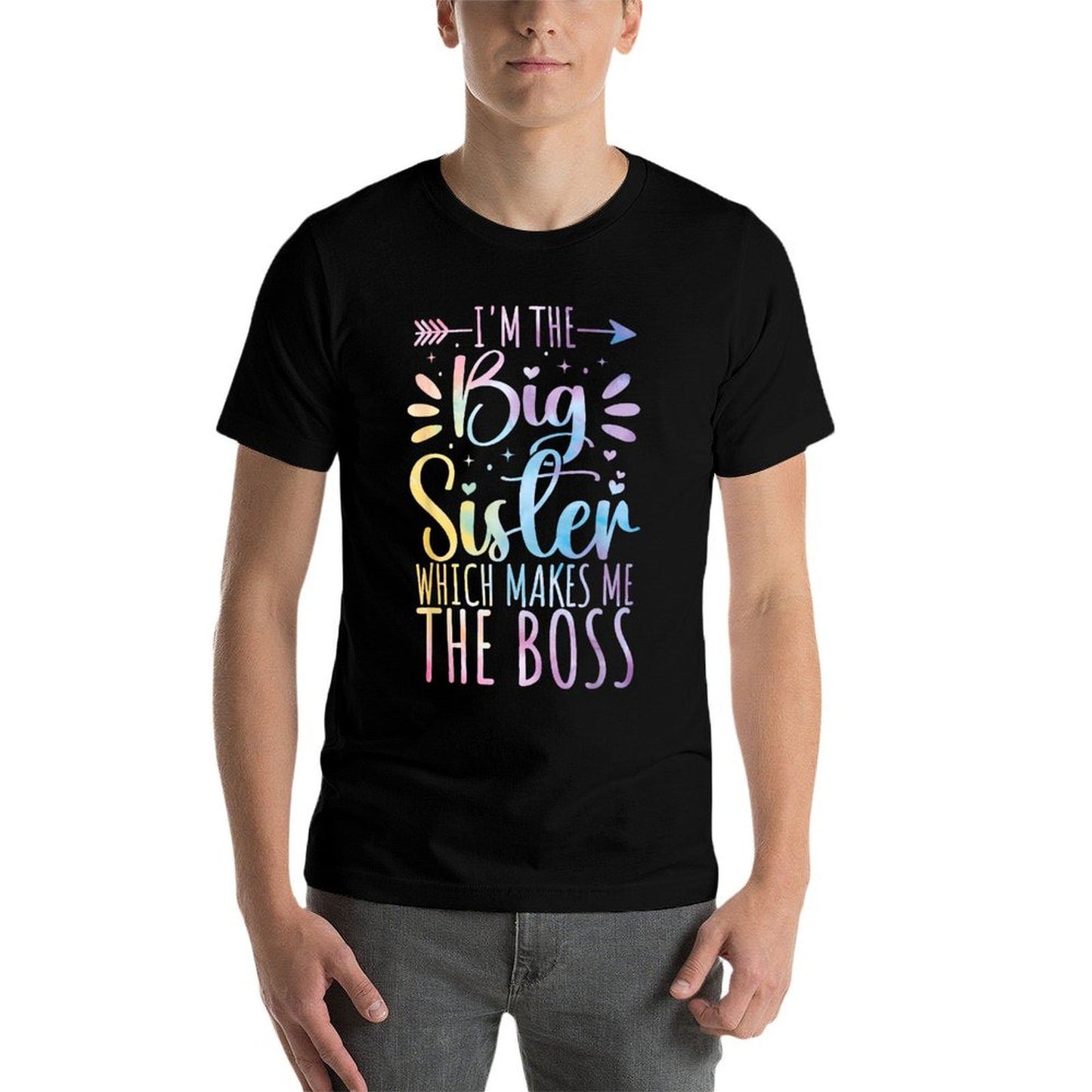 I&#39;m The Big Sister Which Makes Me The Boss Funny Sibling  Soft T-Shirt