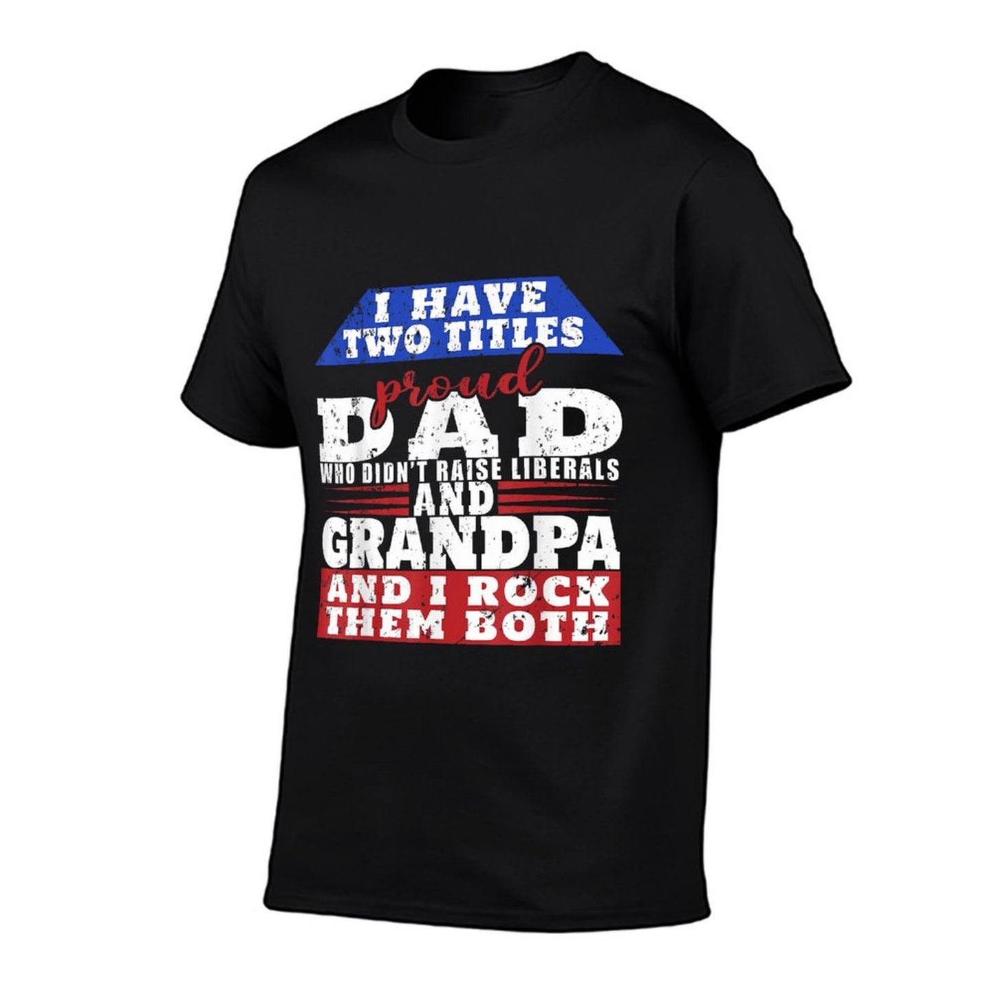 Just A Proud Dad That Didn't Raise Liberals Dad And Grandpa  Lightweight T-Shirt
