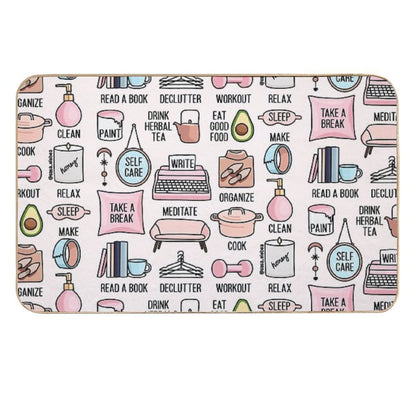 Keep It Positive by Sasa Elebea  Stain-Proof Bath Mat