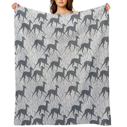 Italian Greyhounds Shrink-resistant Throw Blanket