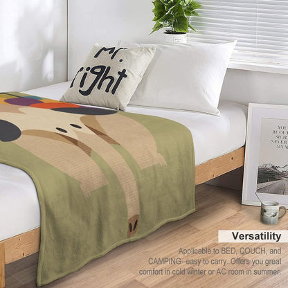 Hello Echidna Sustainable Throw Blanket