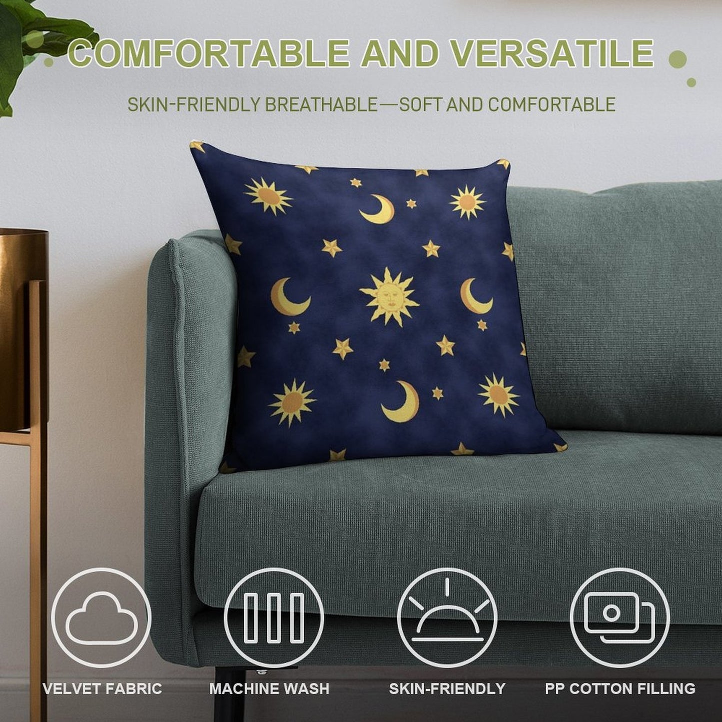 Another Celestial Mood Soft Home Decor Throw Pillow