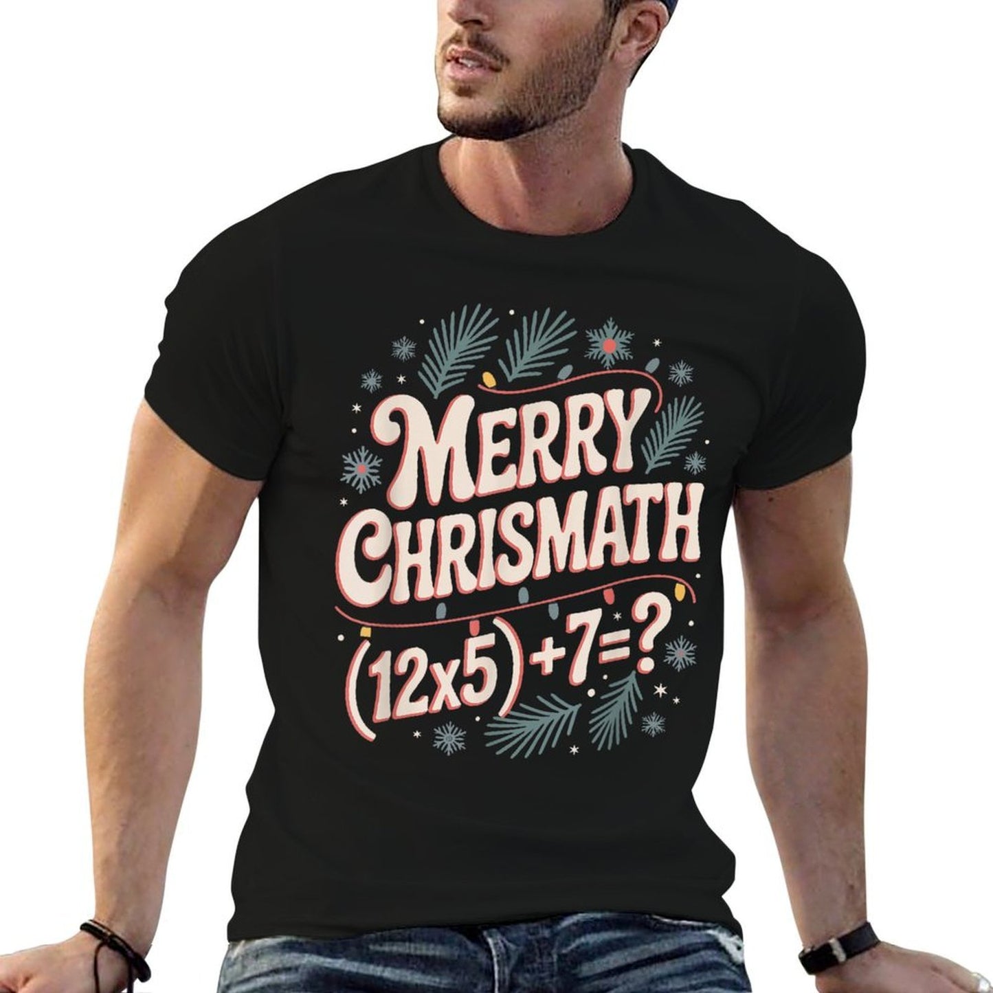 Merry Christmath Math Christmas Xmas Holiday Number 67  Durable T-Shirt