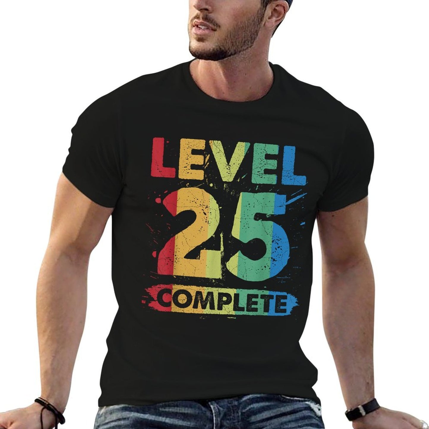 Level 25 Complete 25th Birthday  Odor-resistant T-Shirt