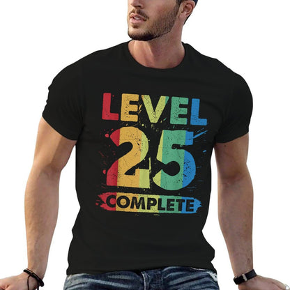Level 25 Complete 25th Birthday  Odor-resistant T-Shirt