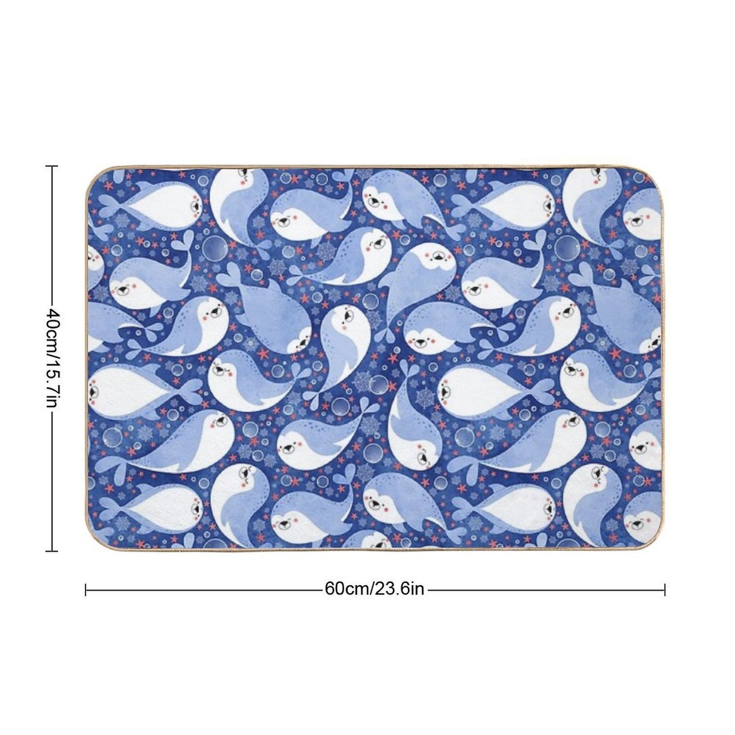 Swimming Seals  Absorbent Bath Mat