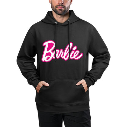 Barbie Current Pink And White Script Logo Shape Retention Hoodie