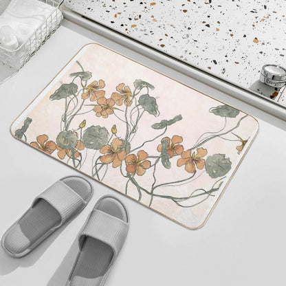 Winding - Floral Watercolour  Anti-Trip Bath Mat