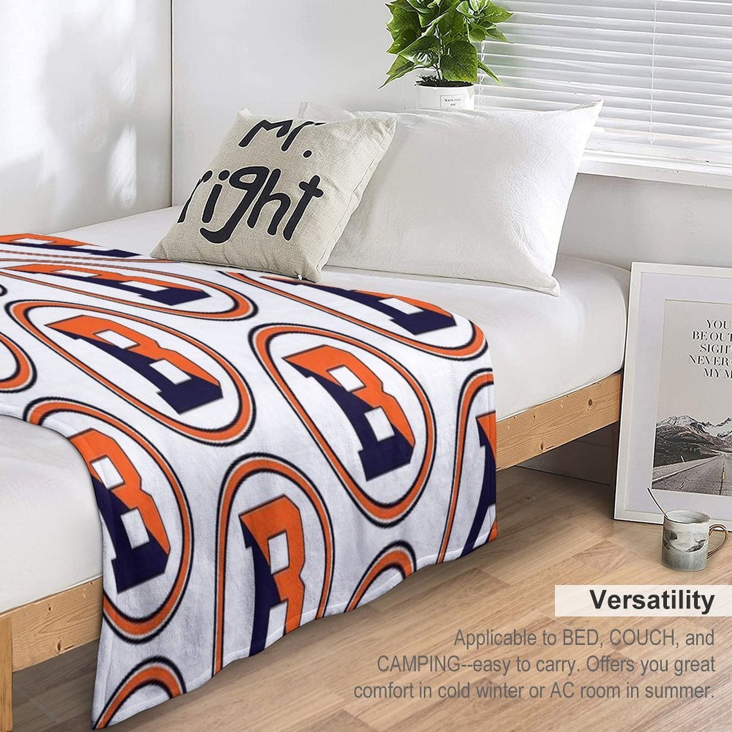 Bucknell Emblem Premium Throw Blanket